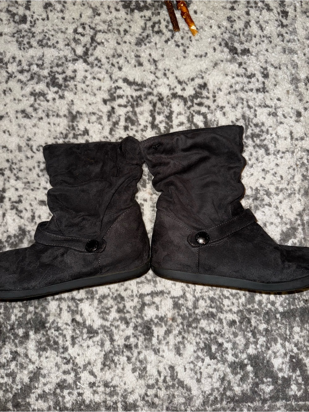 Roxy Black Slouchy Mid-Calf Heeled Boots